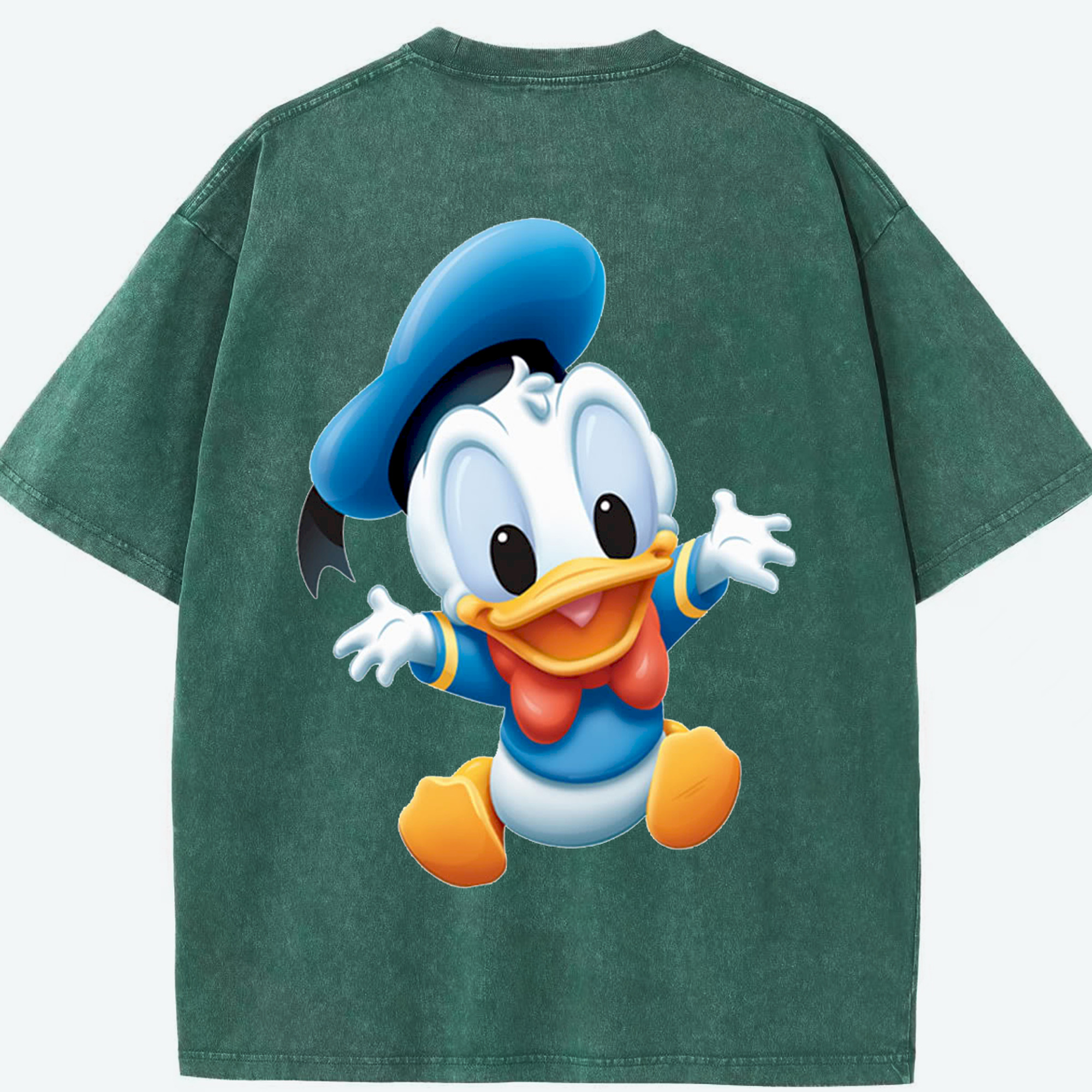 （画像用） ミッキーマウス Mickey Mouse 綿100% ヴィンテージ風 半袖Tシャツ（背面プリント）